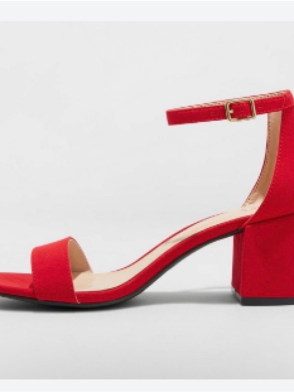 ❤️ A New Day Michaela Heels – Cherry Red Suede | Size 9.5 - Picture 2 of 6